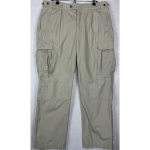 Orvis Men's 36 Khaki Field Cargo‎ Pants Insect Shield Adjustable Waist Travel
